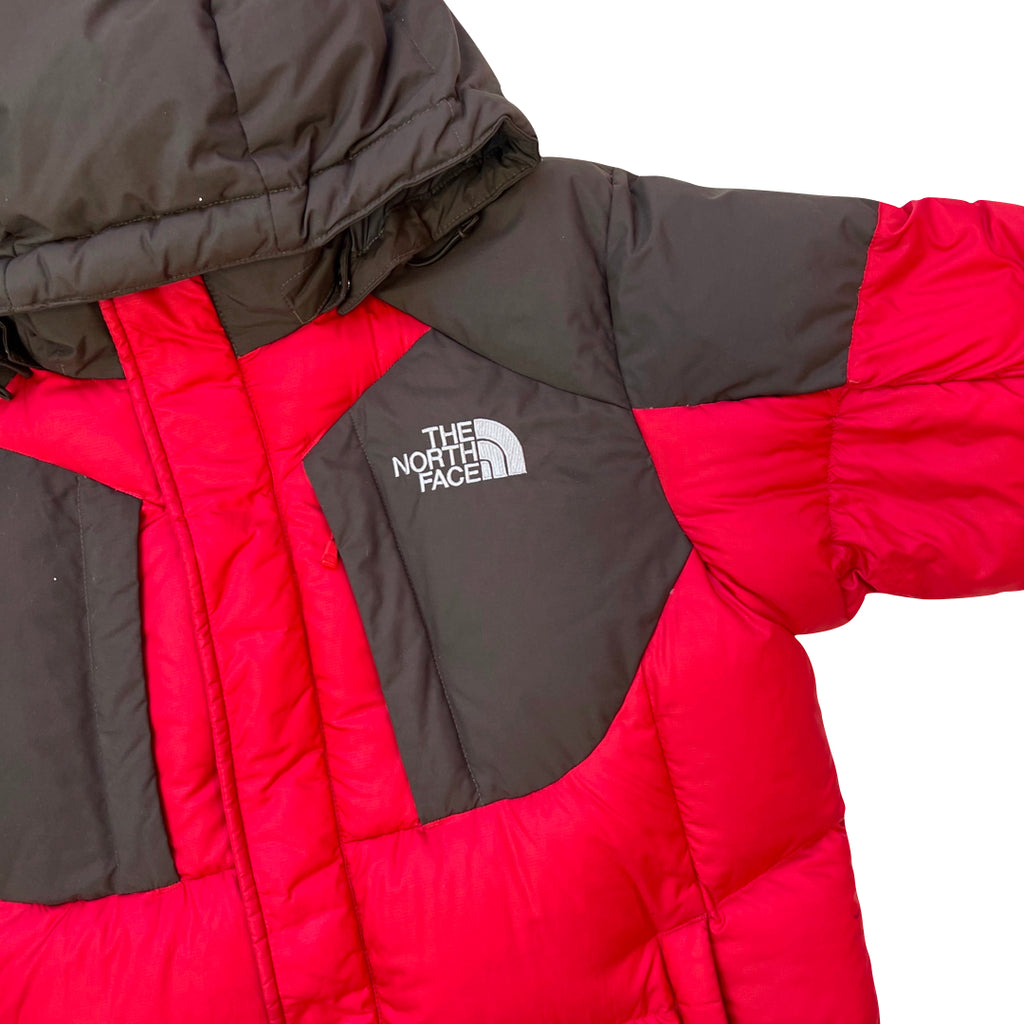 The North Face Red & Brown Summit Series Puffer Jacket