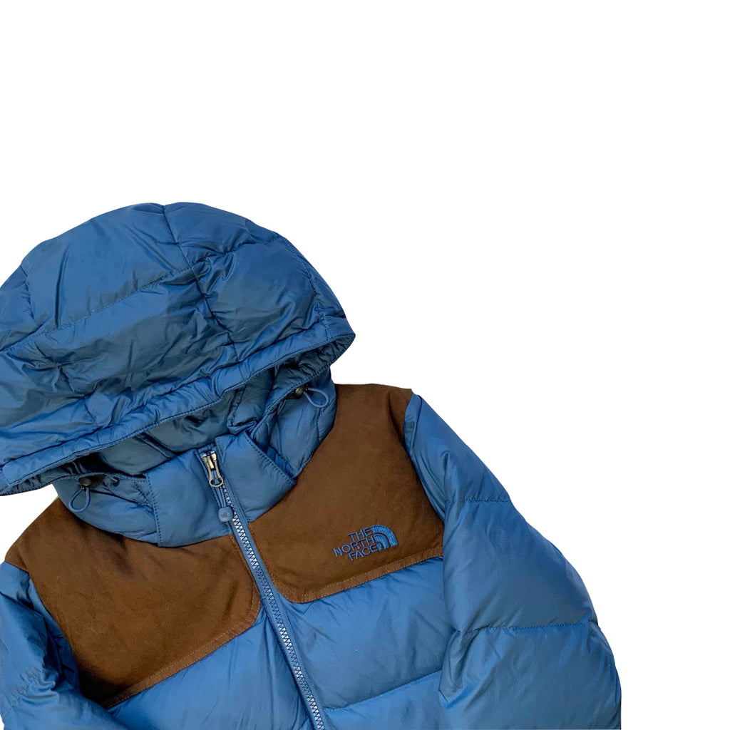 The North Face Women’s Blue and Brown Baltoro Puffer Jacket