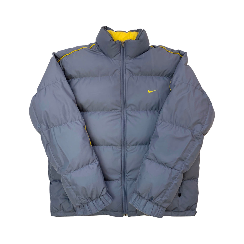 Nike Grey & Yellow Puffer Jacket