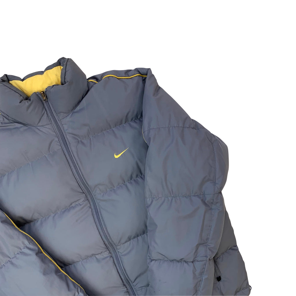 Nike Grey & Yellow Puffer Jacket