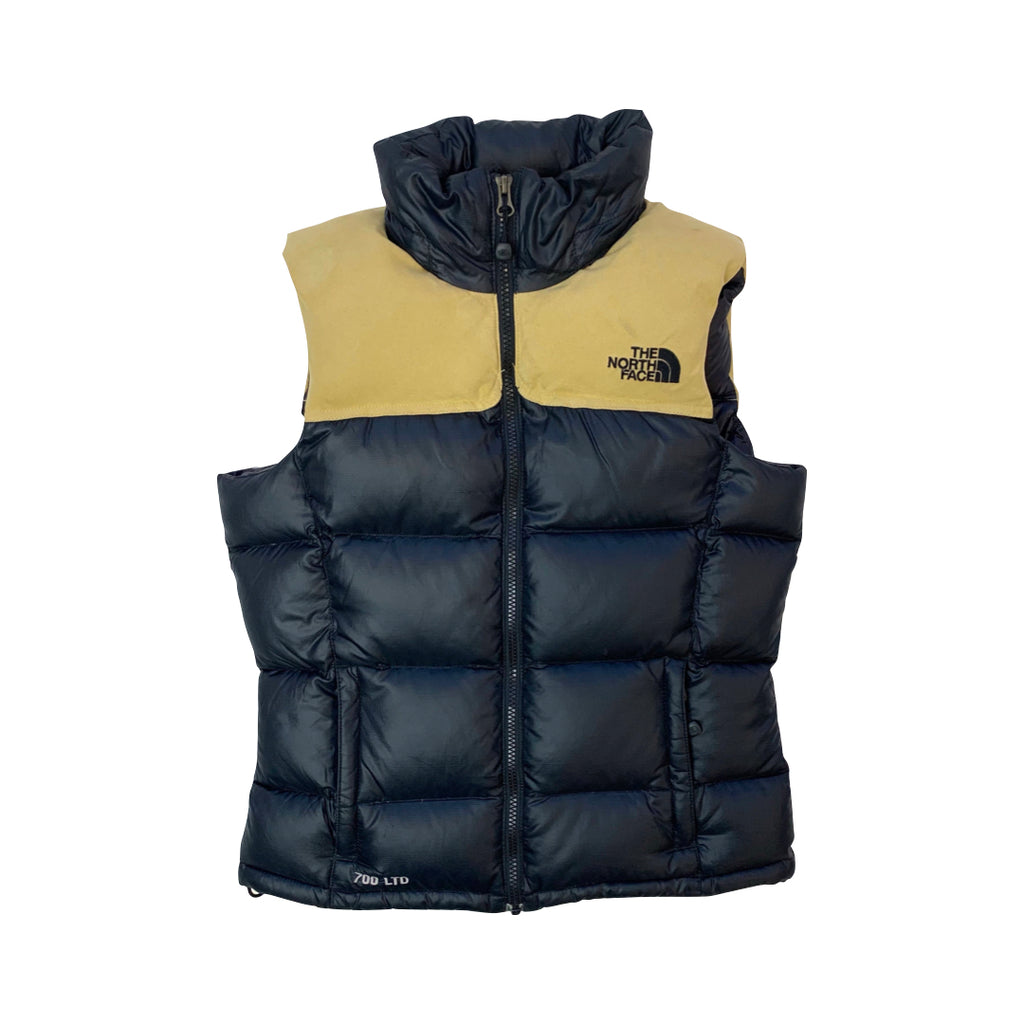 The North Face Women’s Black & Beige Gilet Puffer Jacket