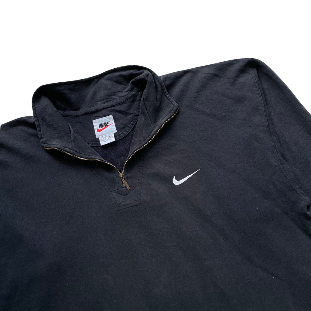 Nike Faded Black 1/4 Zip Sweatshirt