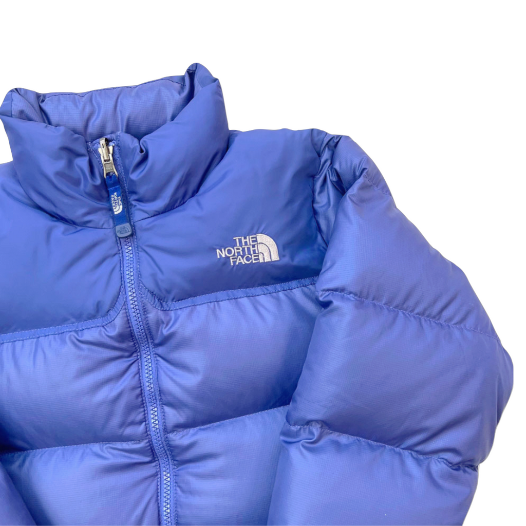 The North Face Womens Lilac Purple Puffer Jacket WITH STAIN