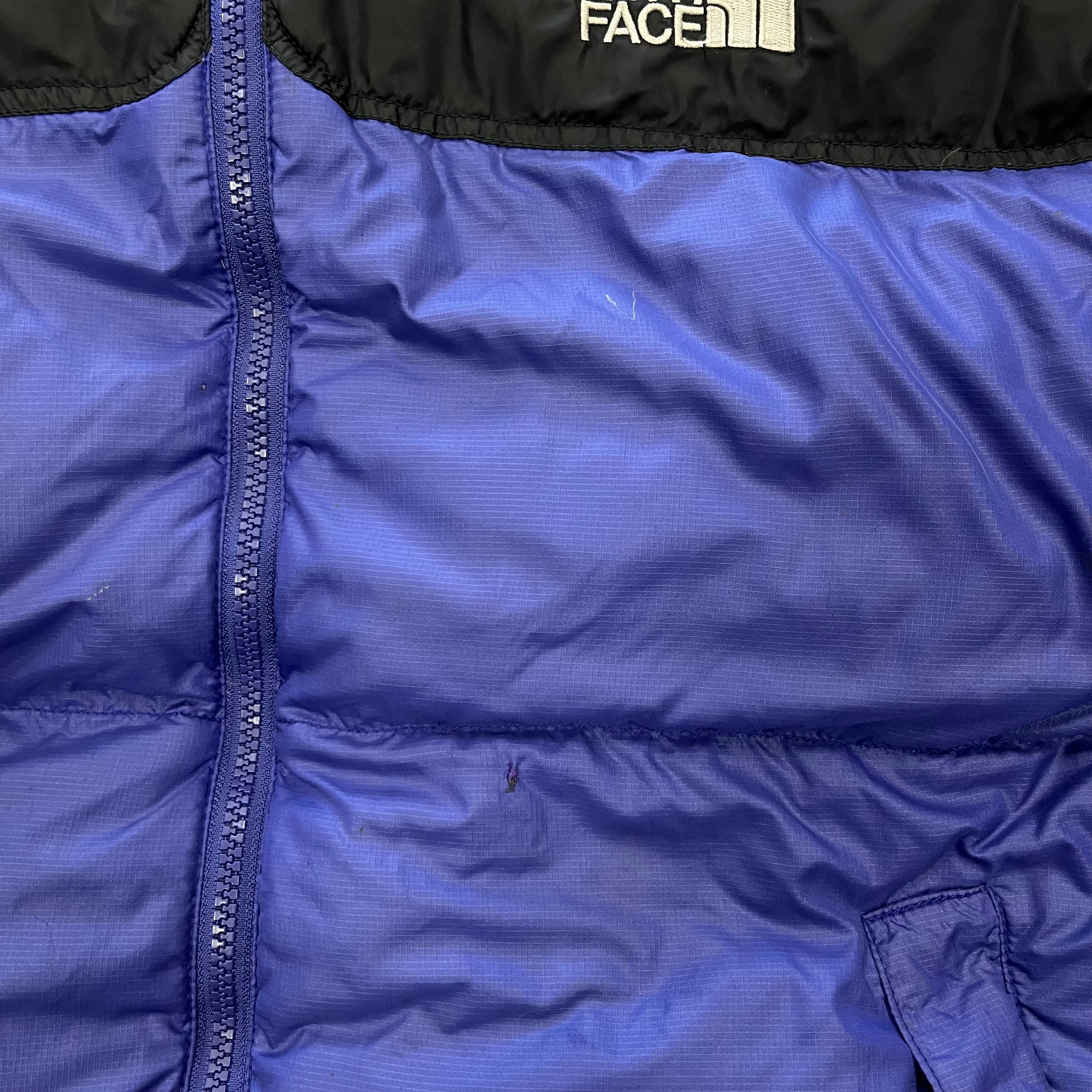 The North Face Light Purple Puffer Jacket WITH STAIN & REPAIR