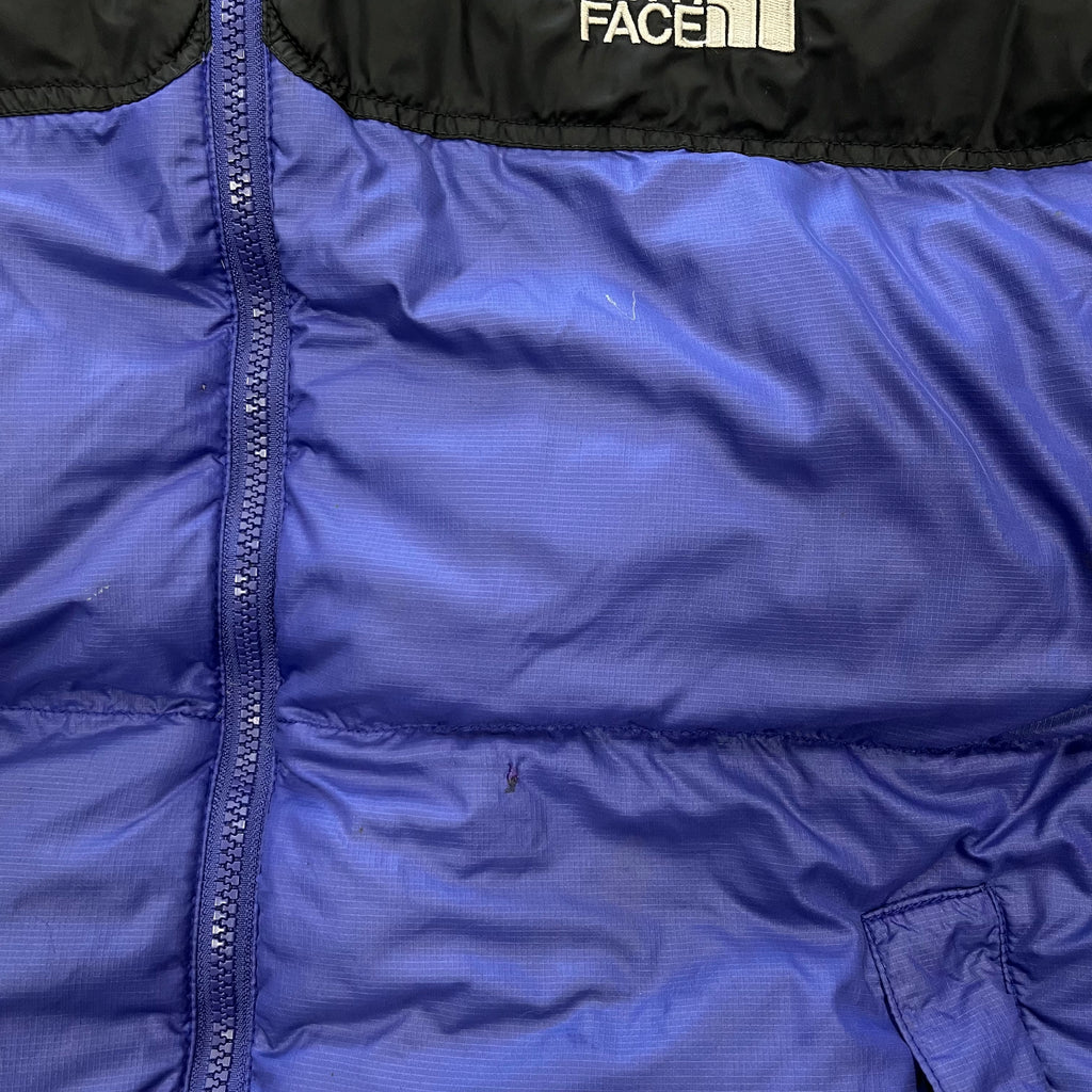 The North Face Light Purple Puffer Jacket WITH STAIN AND REPAIR