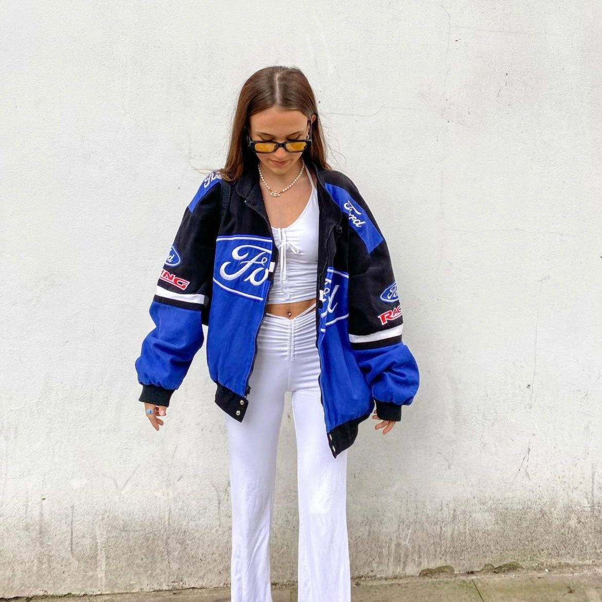 Vintage Ford Racing Nascar Racing Jacket - Main Image