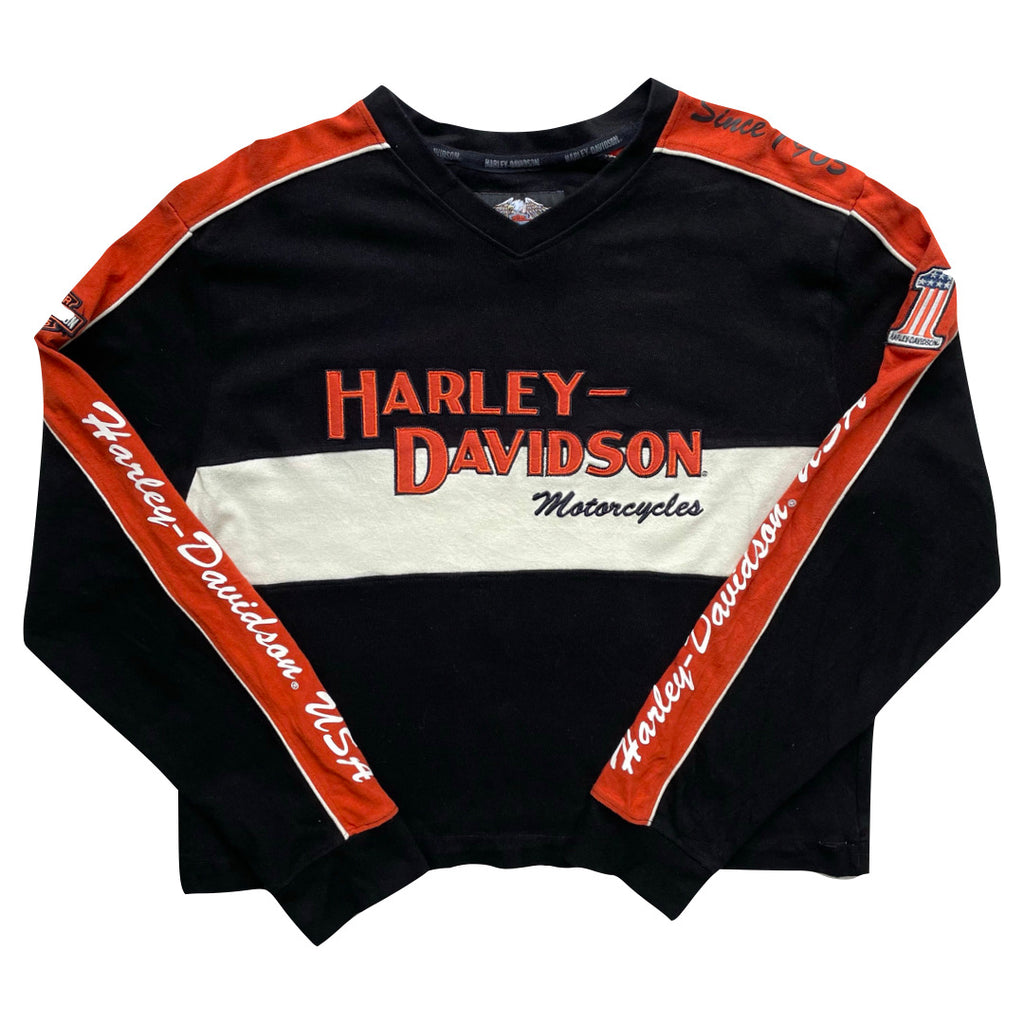 Harley Davidson Black & Orange Racing Sweatshirt