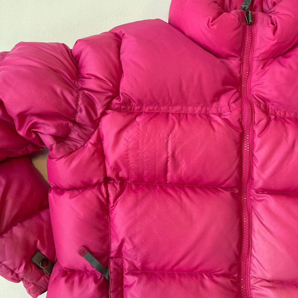 The North Face Womens Pink Puffer Jacket WITH DAMAGE