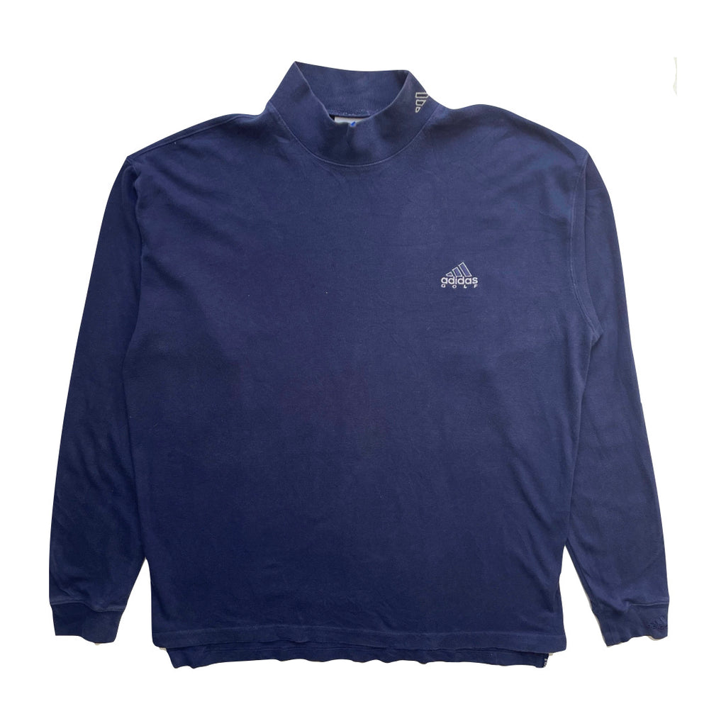 Adidas Navy Blue Turtle Neck Sweatshirt