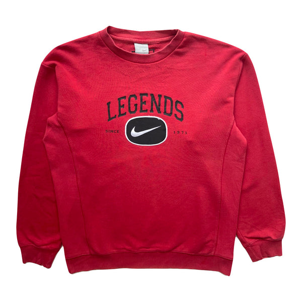 red nike vintage sweatshirt