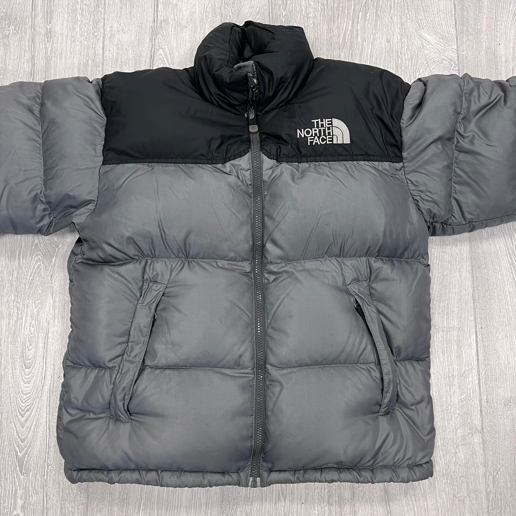 The North Face Grey Puffer Jacket WITH STAINS