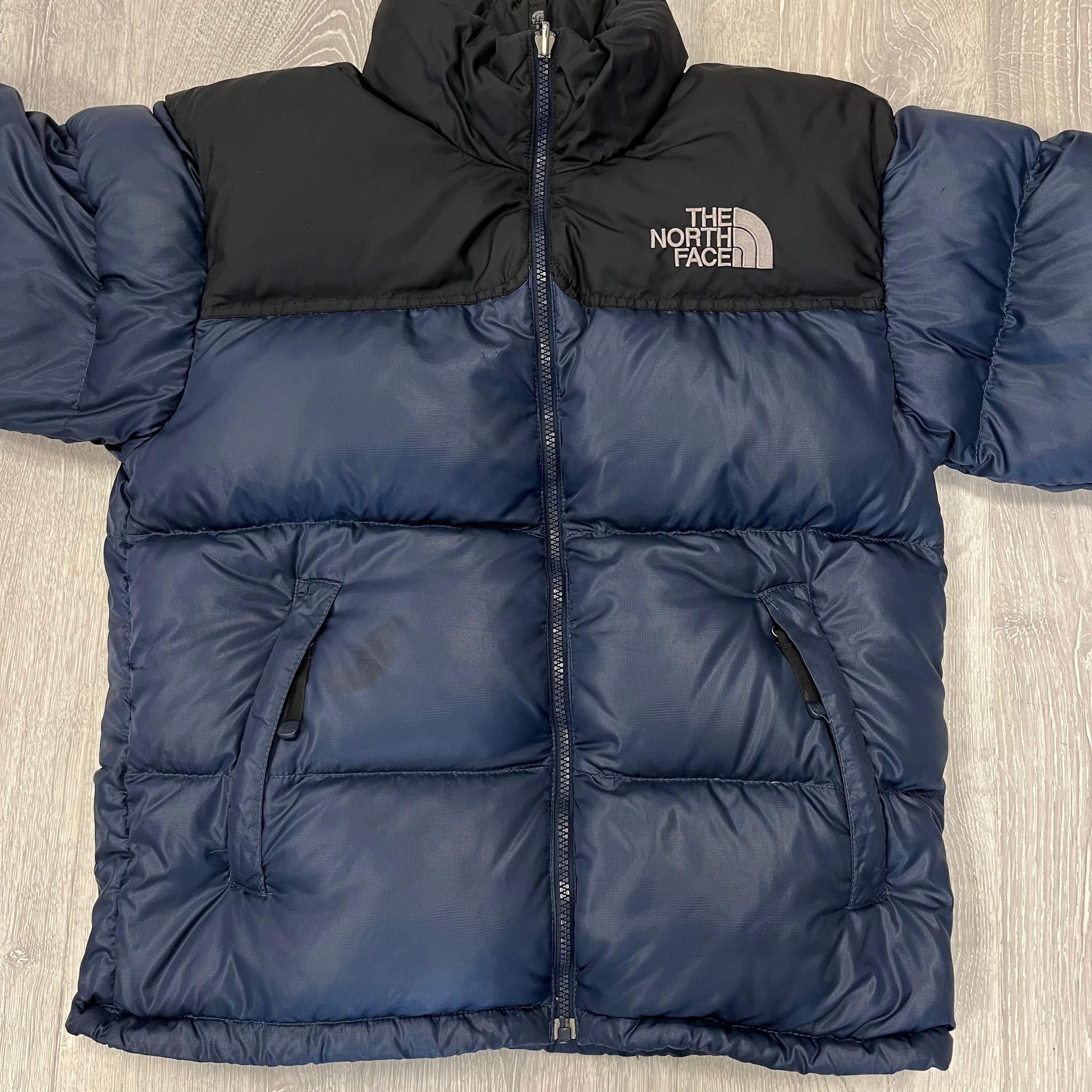 The North Face Navy Blue Puffer Jacket WITH STAIN