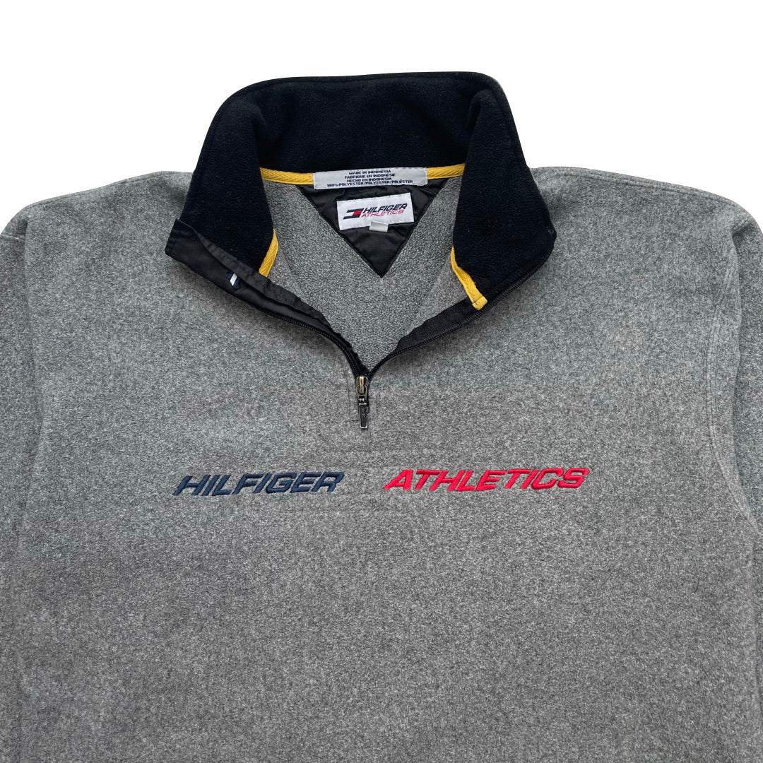 Tommy Hilfiger Grey 1/4 Zip Fleece Sweatshirt