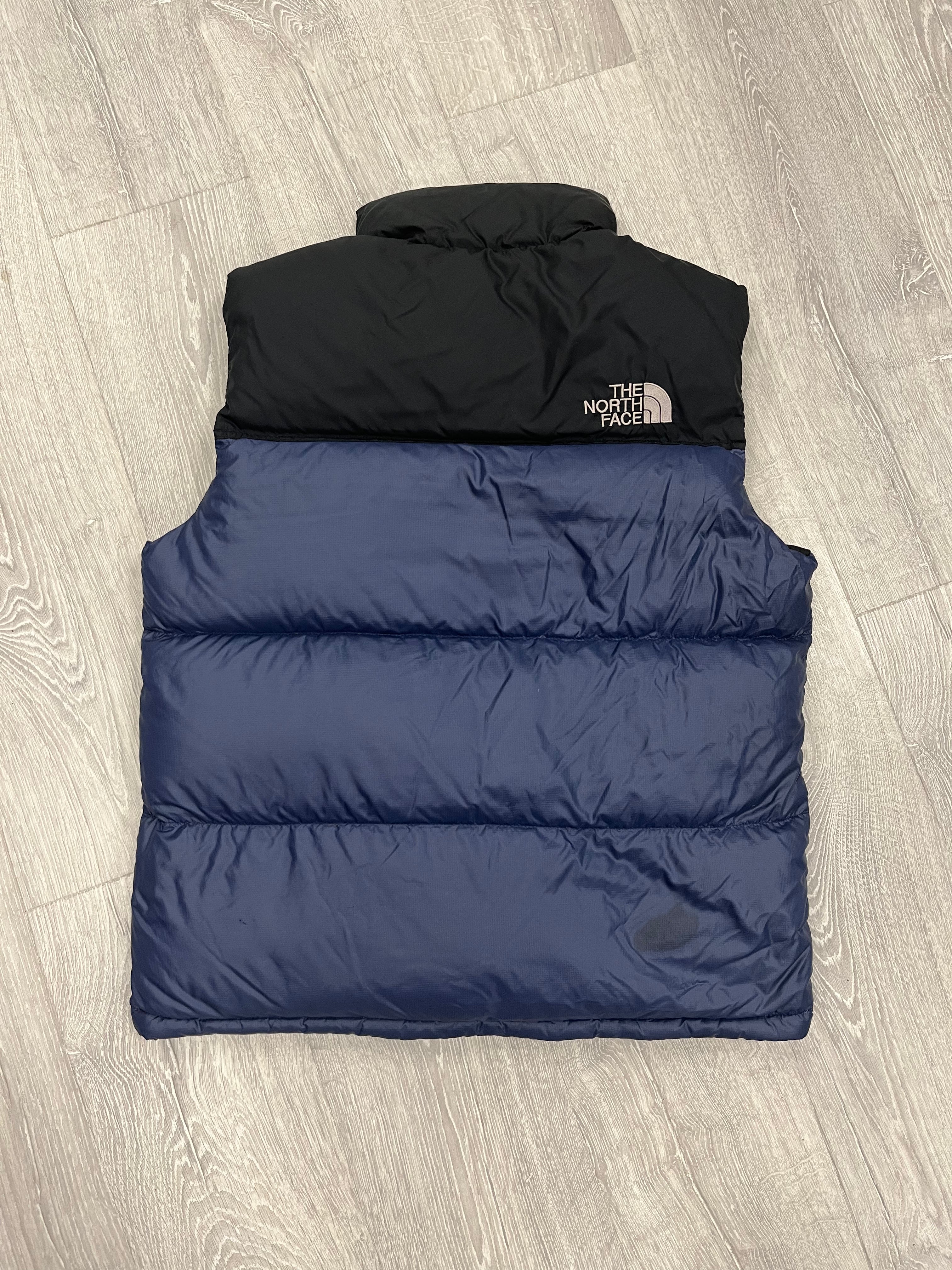 The North Face Navy Blue Gilet Puffer Jacket WITH STAINS