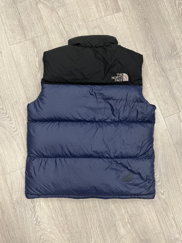The North Face Navy Blue Gilet Puffer Jacket WITH STAINS