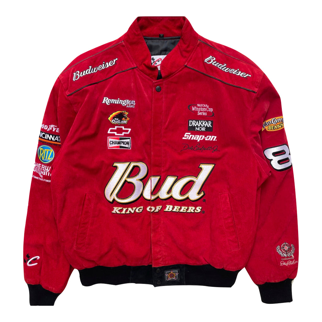 Vintage Budweiser Suede Nascar Racing Jacket