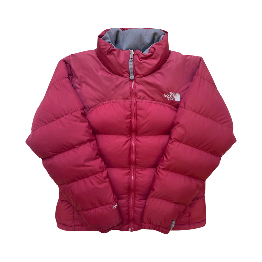 The North Face Womens Matte Red Puffer Jacket