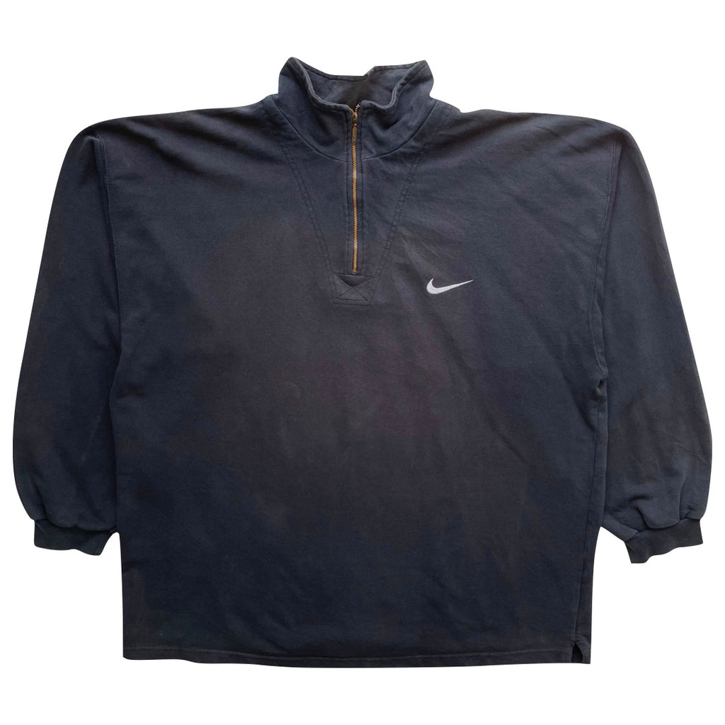Nike Faded Black 1/4 Zip Sweatshirt