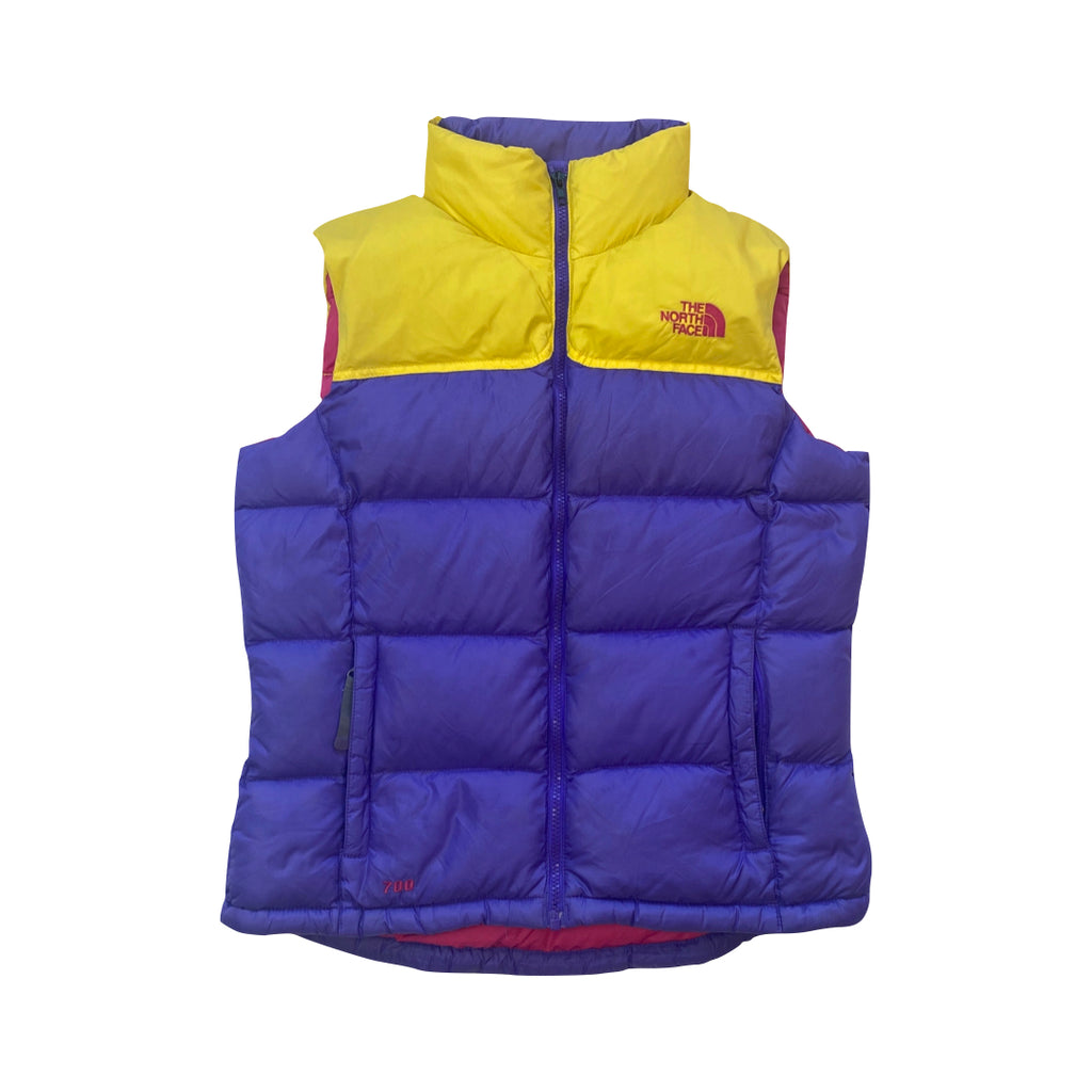 The North Face Women’s Purple & Yellow Gilet Puffer Jacket