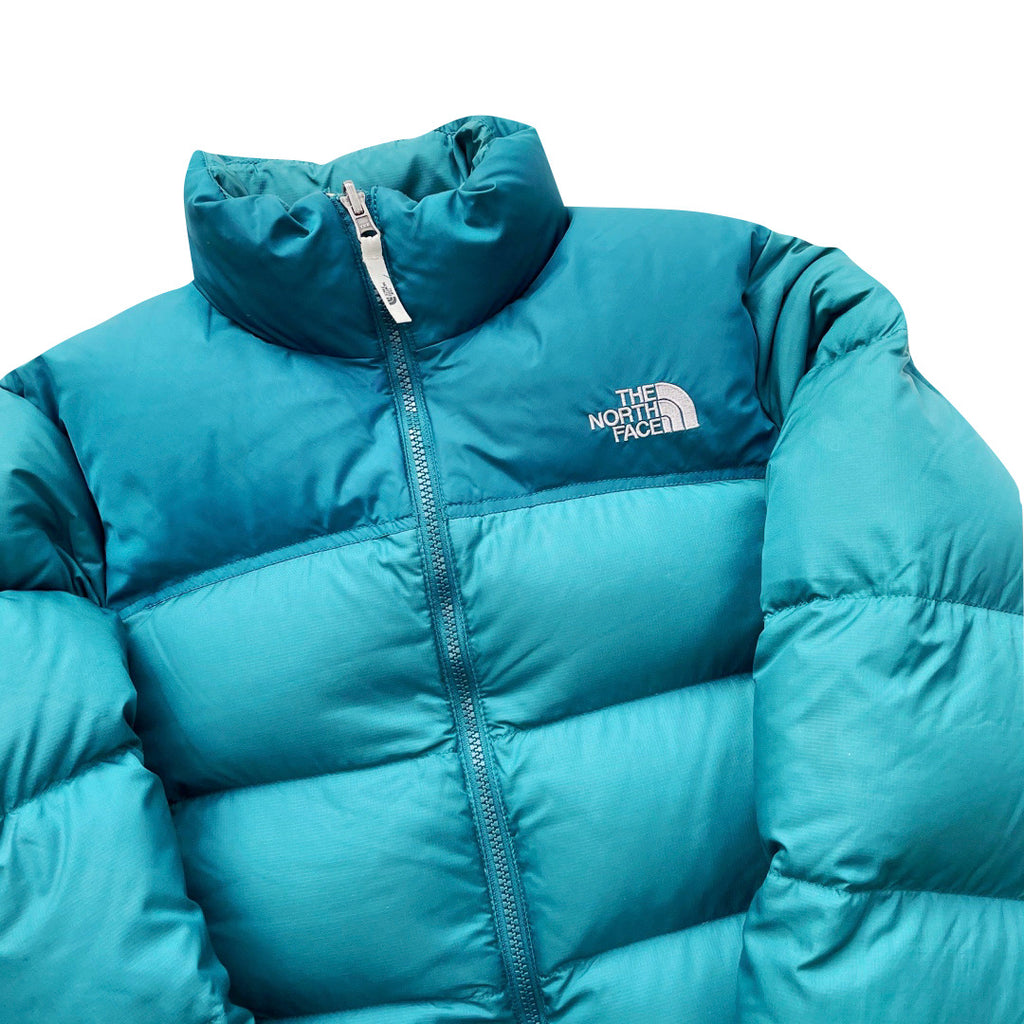 The North Face Womens Matte Baby Teal Puffer Jacket