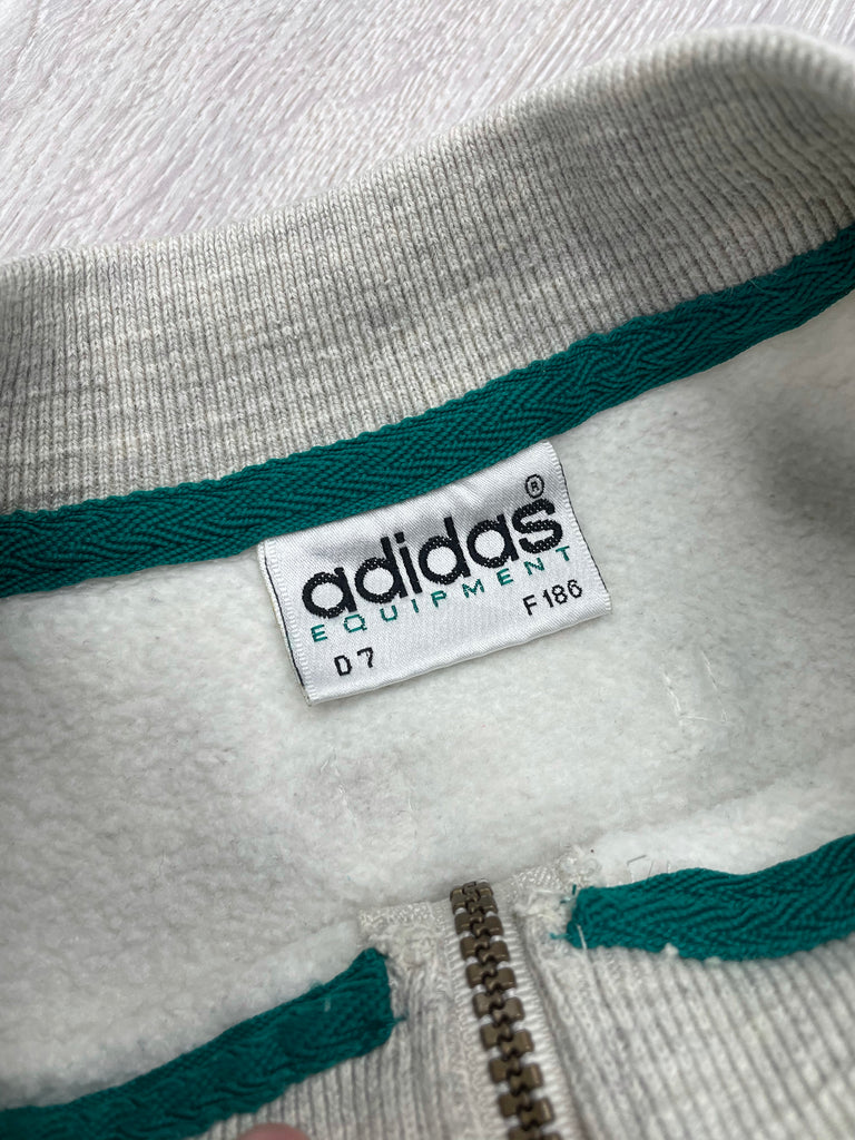Adidas Equipment Light Grey 1/4 Zip Sweatshirt