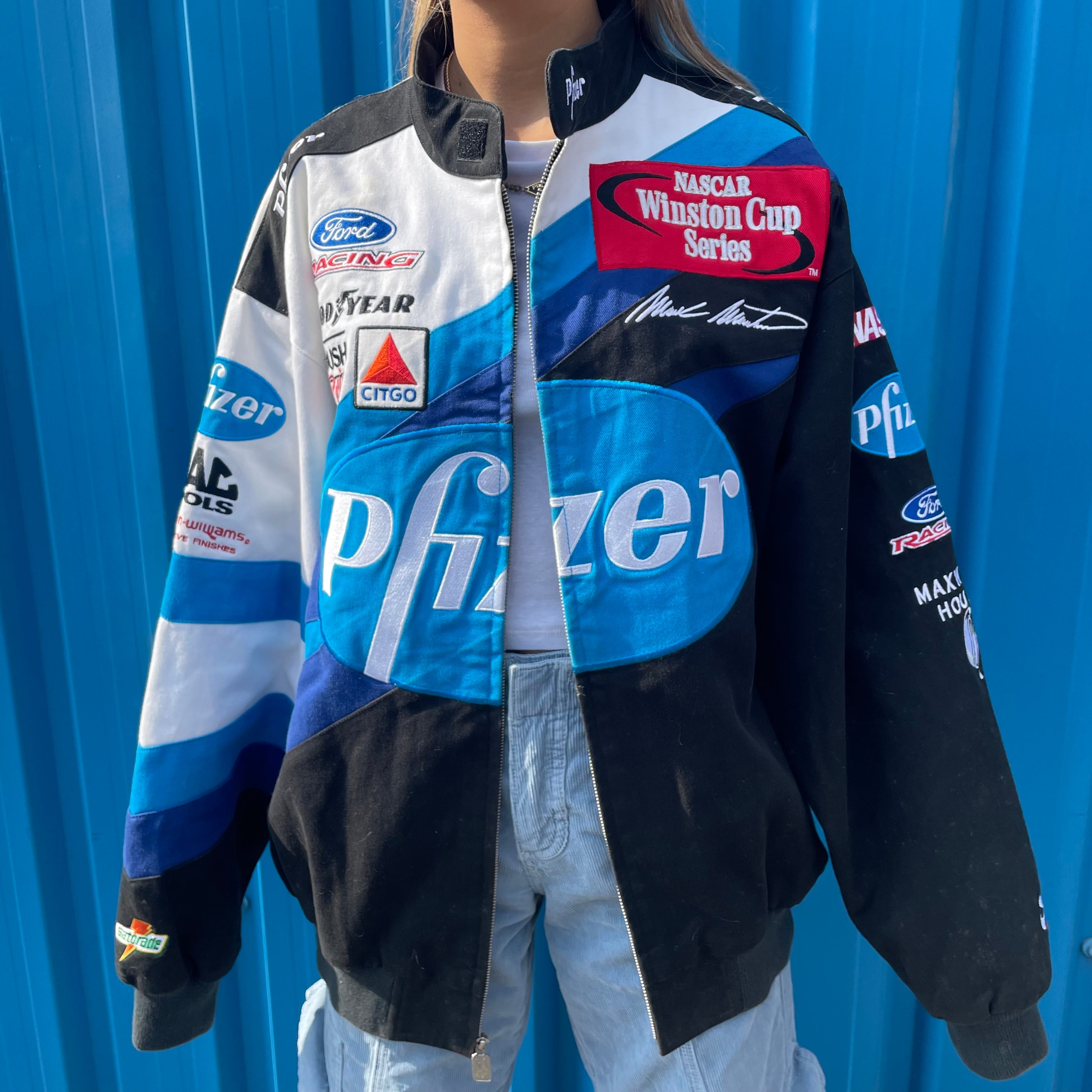 Vintage Pfizer Nascar Racing Jacket