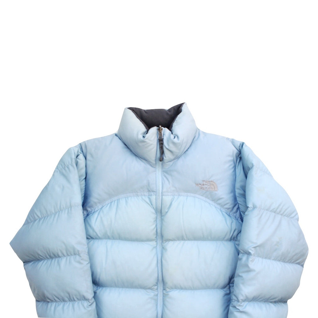 The North Face Womens Baby Blue Puffer Jacket