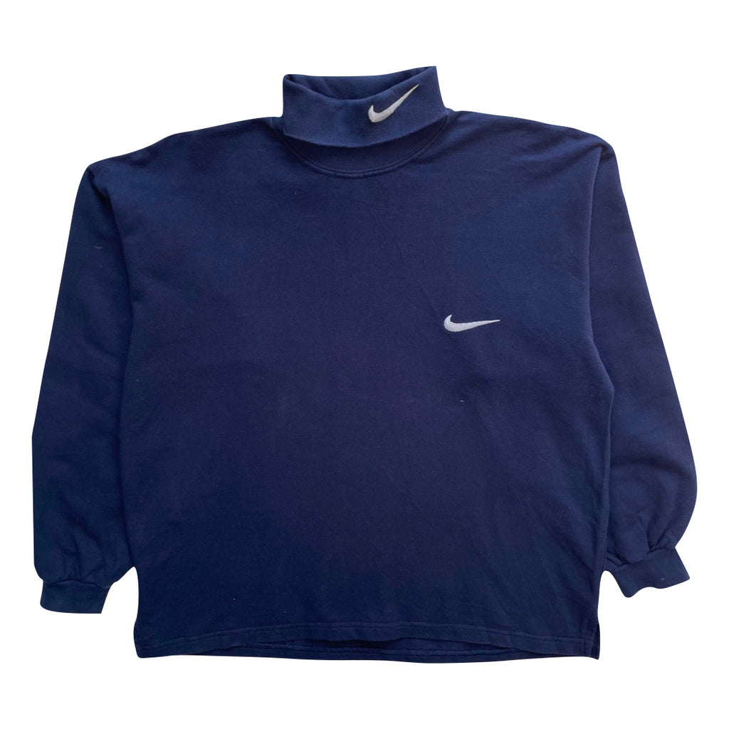 Nike Navy Blue Turtle Neck Sweatshirt