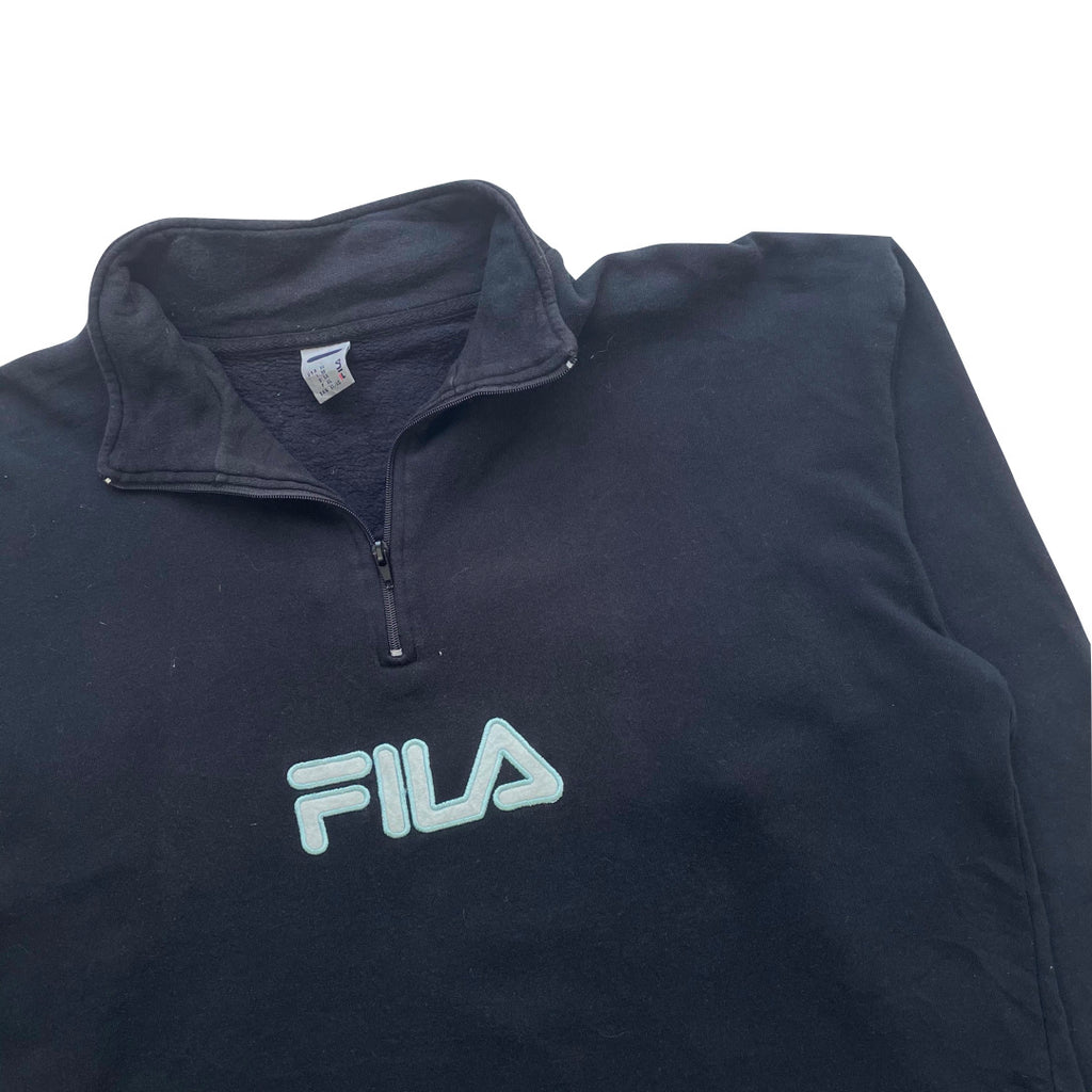 Fila Black 1/4 Zip Sweatshirt