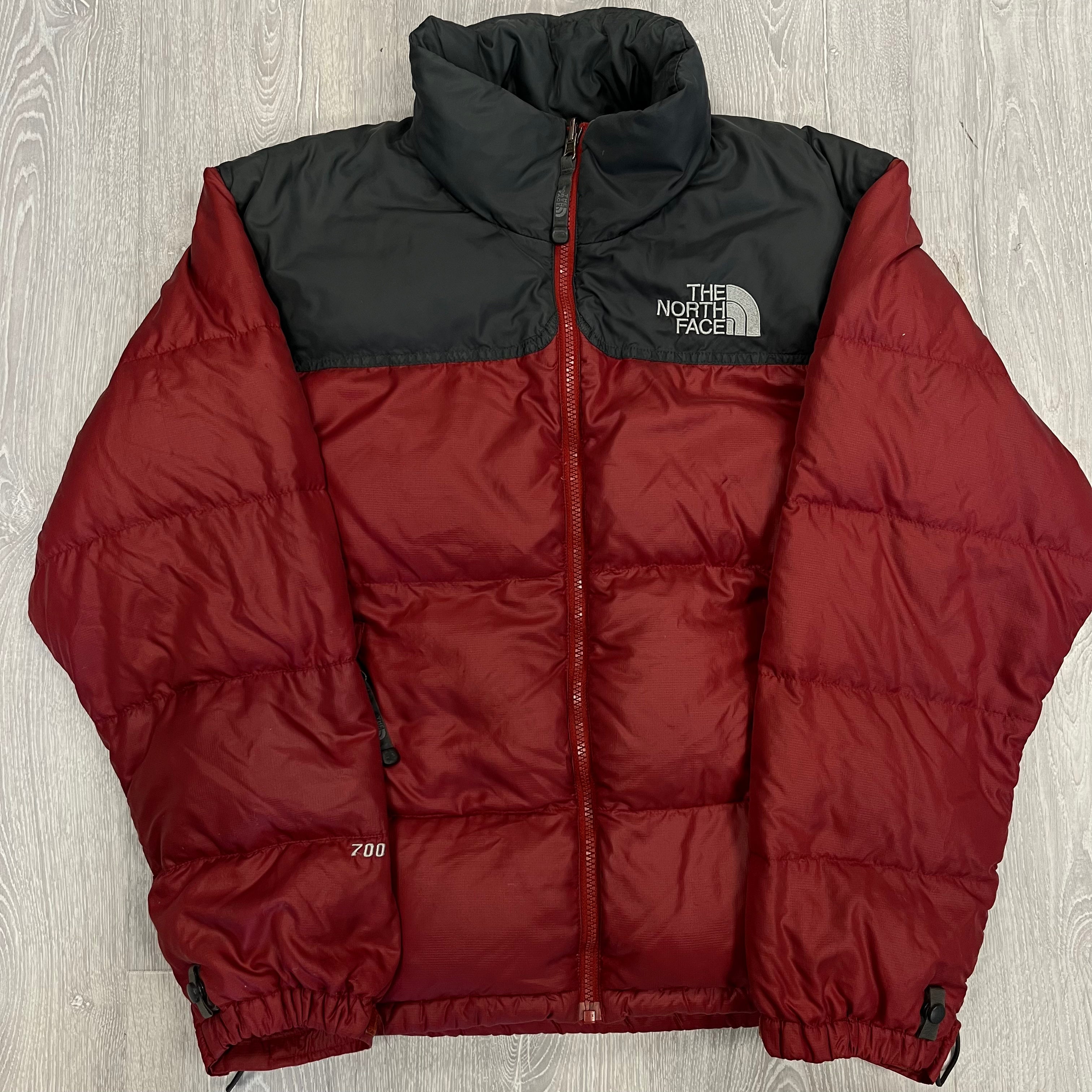 The North Face Light Maroon Red Puffer Jacket LESS PUFFY