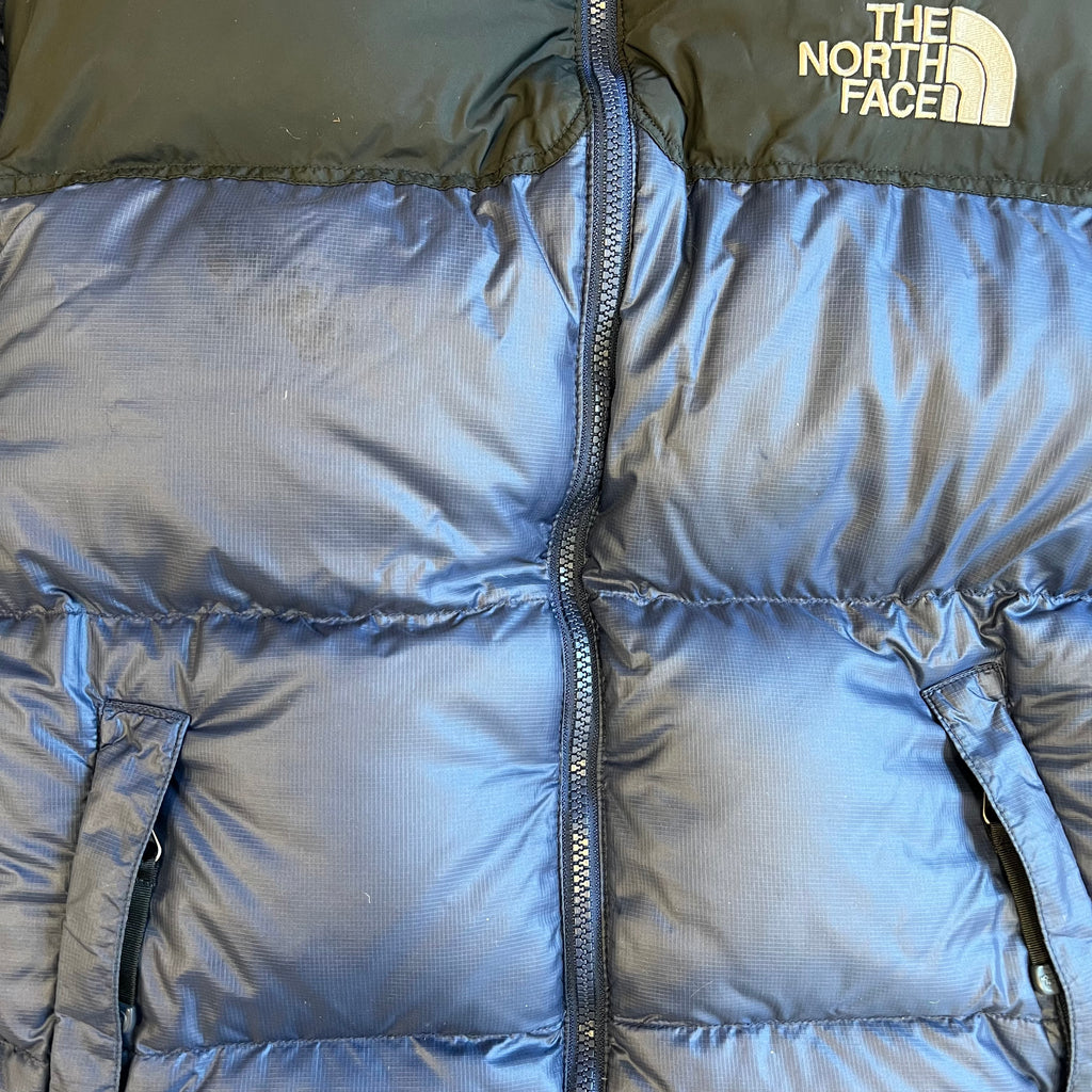 The North Face Navy Blue Puffer Jacket WITH STAIN