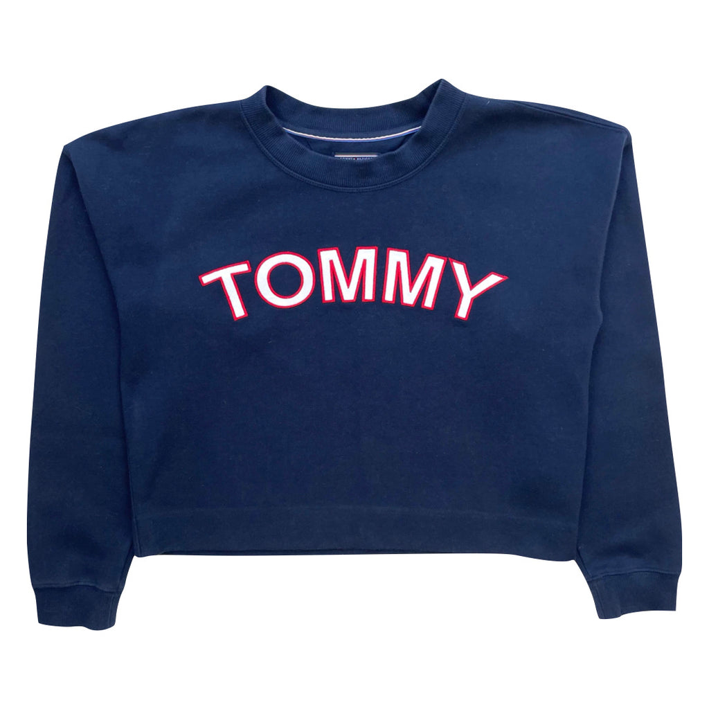 Tommy Hilfiger Navy Crop-Top Sweatshirt WOMEN’S