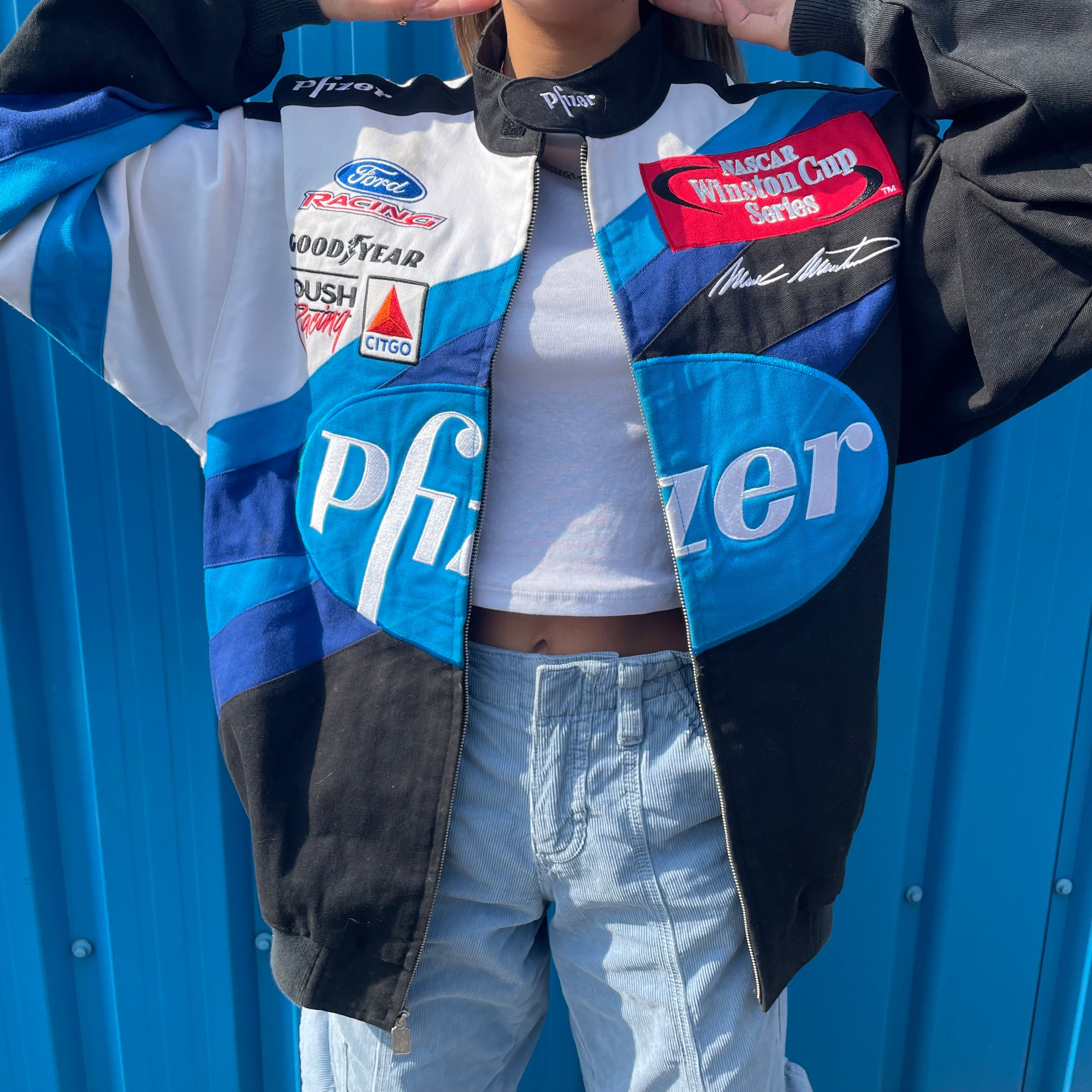 Vintage Pfizer Nascar Racing Jacket