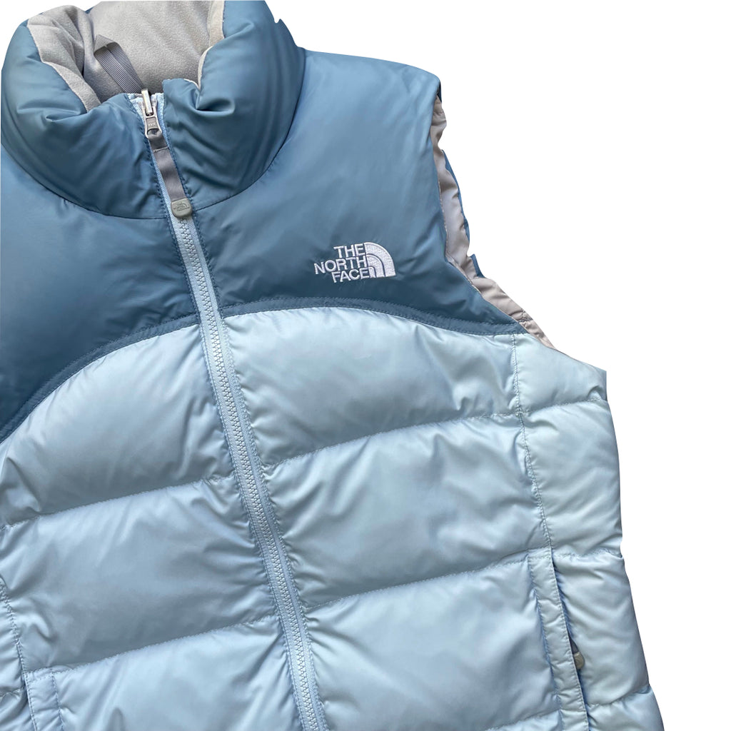The North Face Women’s Baby Blue Two Tone Gilet Puffer Jacket