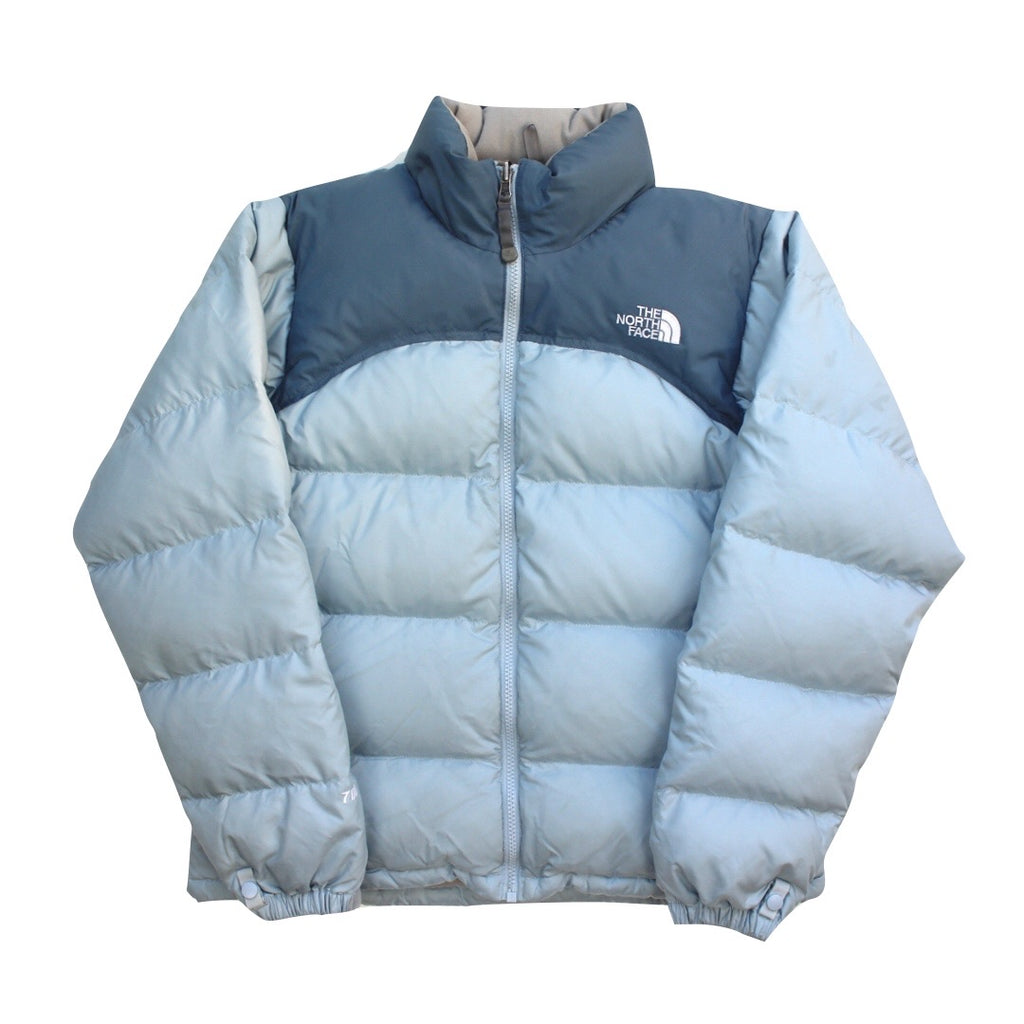 The North Face Womens Baby Blue Puffer Jacket