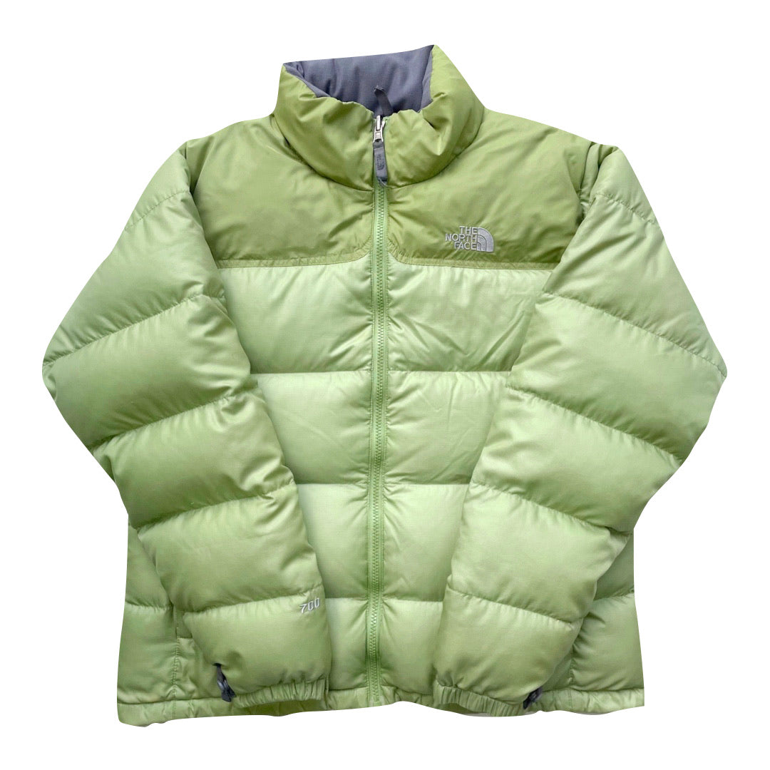 The North Face Womens Pastel Green Puffer Jacket