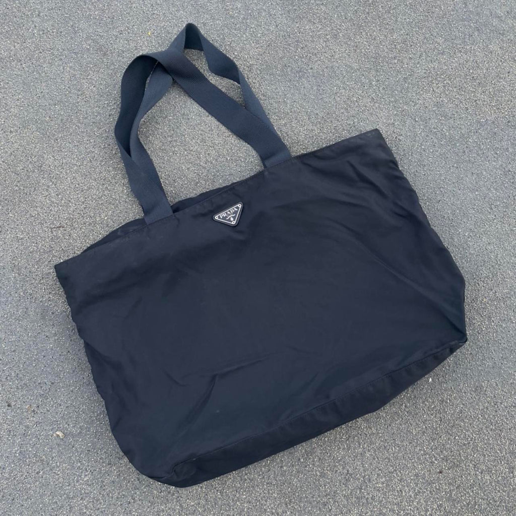 Prada Black Nylon Tote Bag