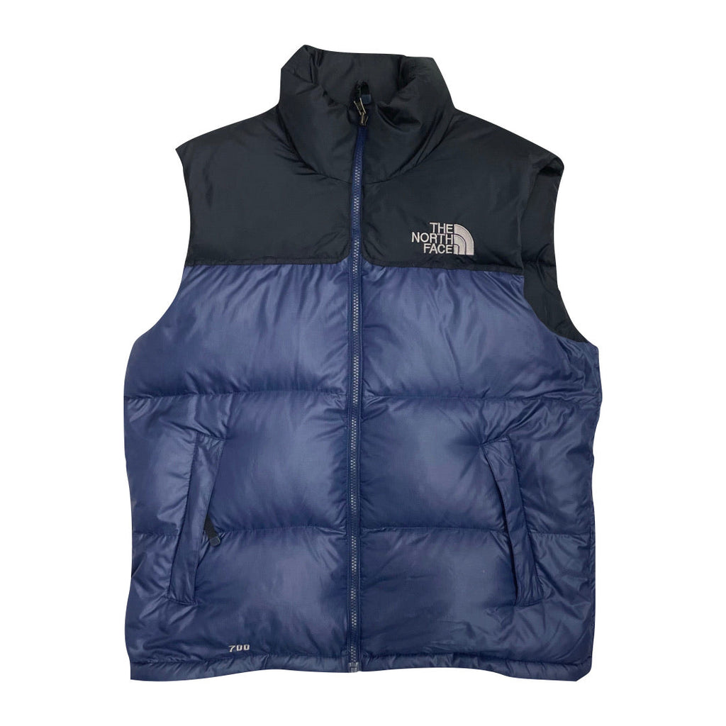 The North Face Navy Blue Gilet Puffer Jacket WITH STAINS