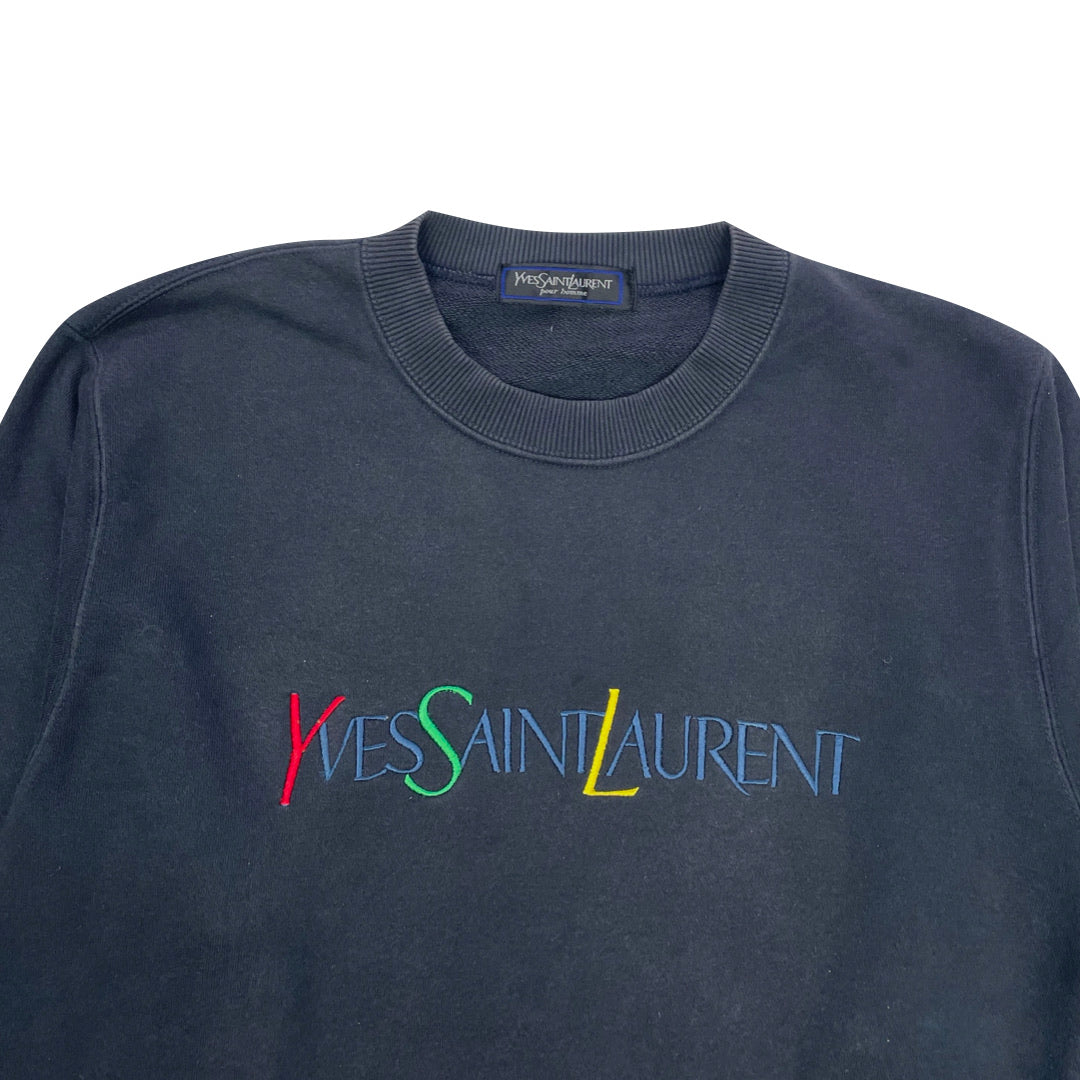 Yves Saint Laurent YSL Navy Sweatshirt