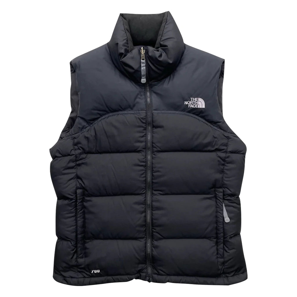 The North Face Women’s Matte Black Gilet Puffer Jacket WITH REPAIR