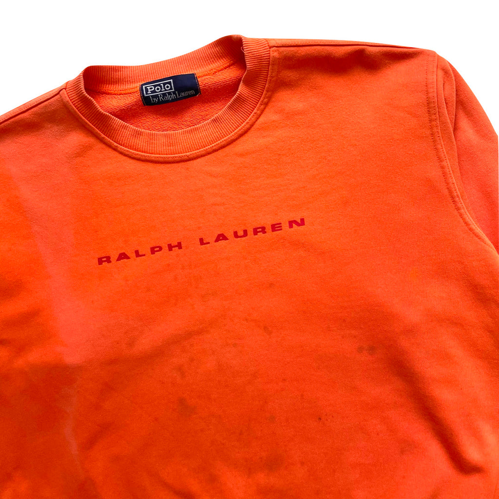 Ralph Lauren Polo Sport Orange Sweatshirt WITH MARK