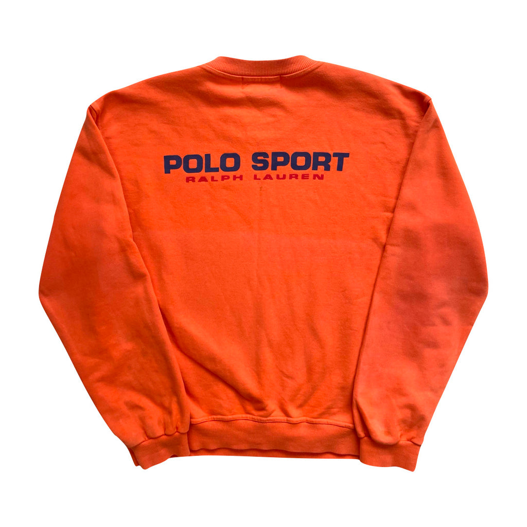 Chaps ralph lauren orange sweatshirt Clearance