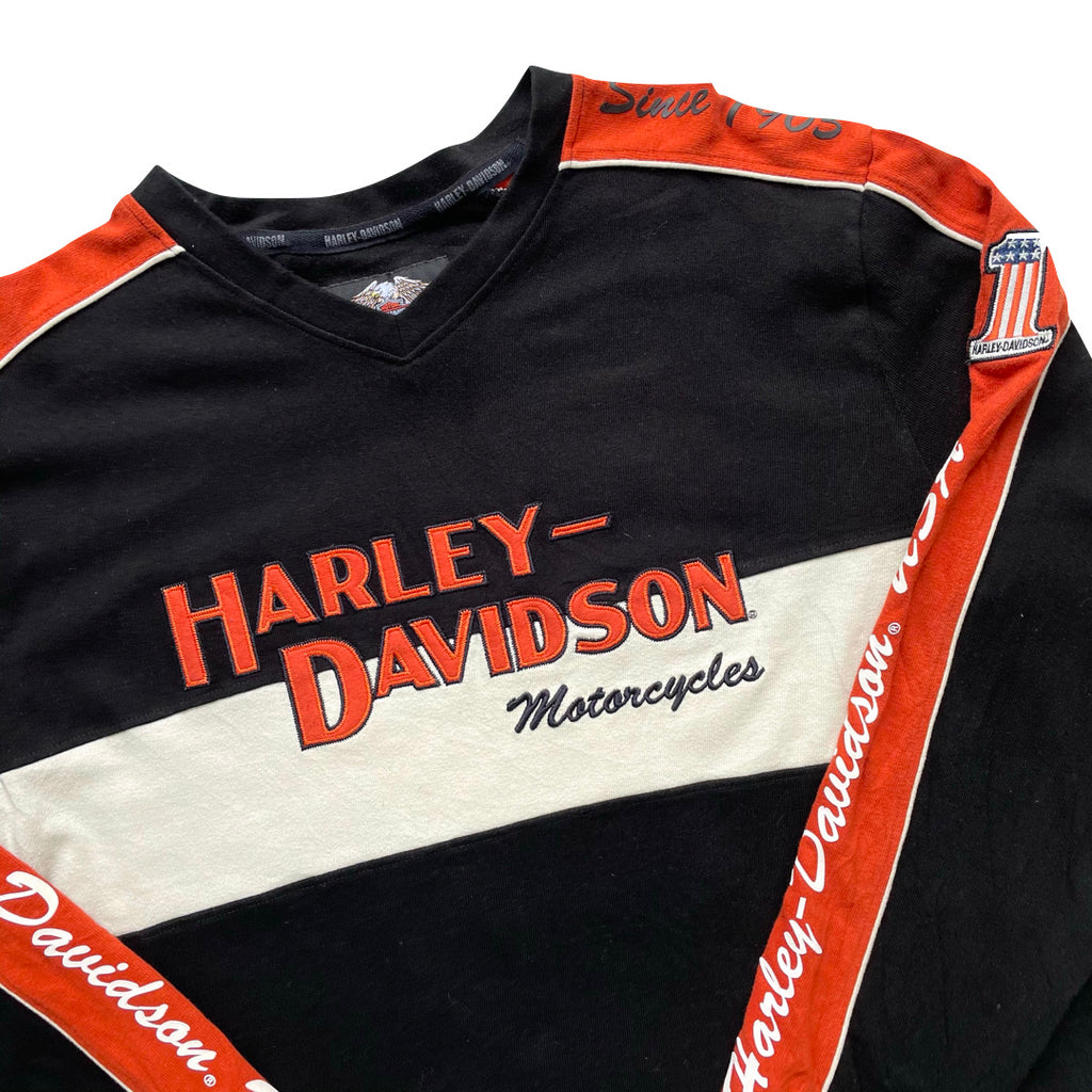 Harley Davidson Black & Orange Racing Sweatshirt