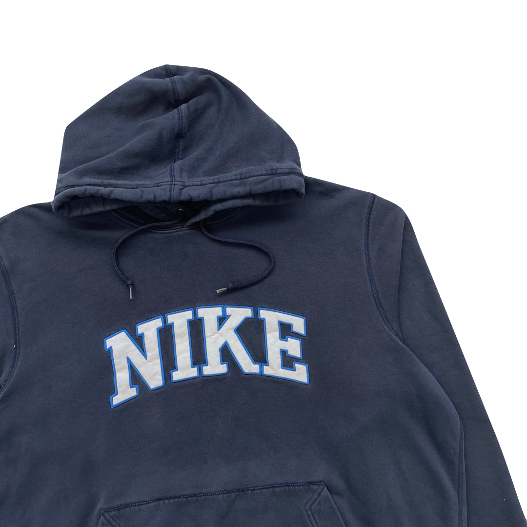 Nike Navy Blue Hoodie Sweatshirt | We Vintage