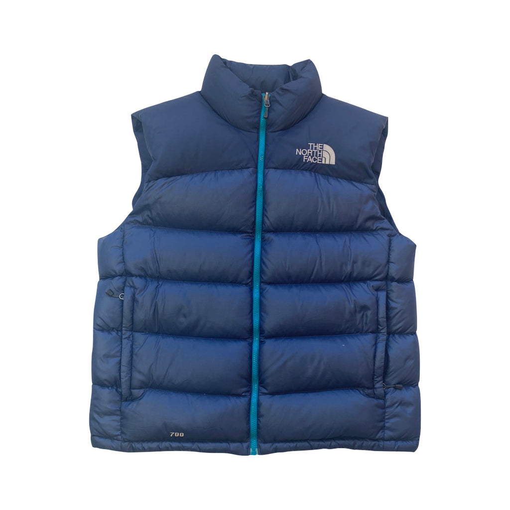 The North Face Blue Gilet Puffer Jacket