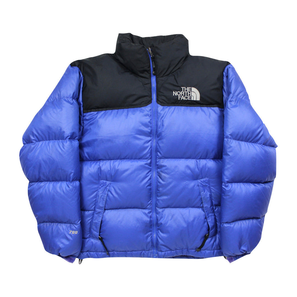 The North Face Light Purple Puffer Jacket WITH STAIN AND REPAIR