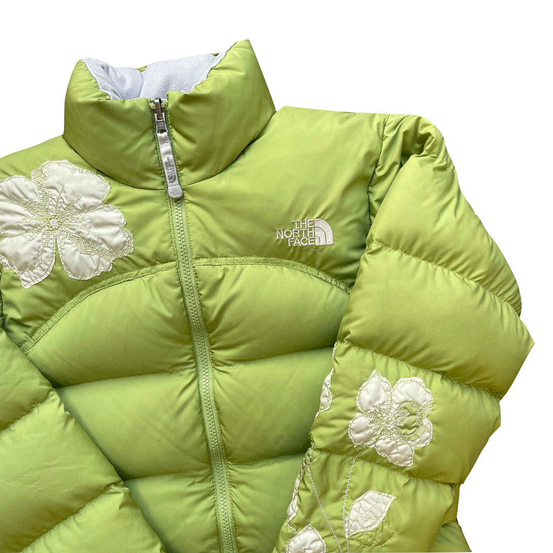 The North Face Womens Pastel Green Puffer Jacket