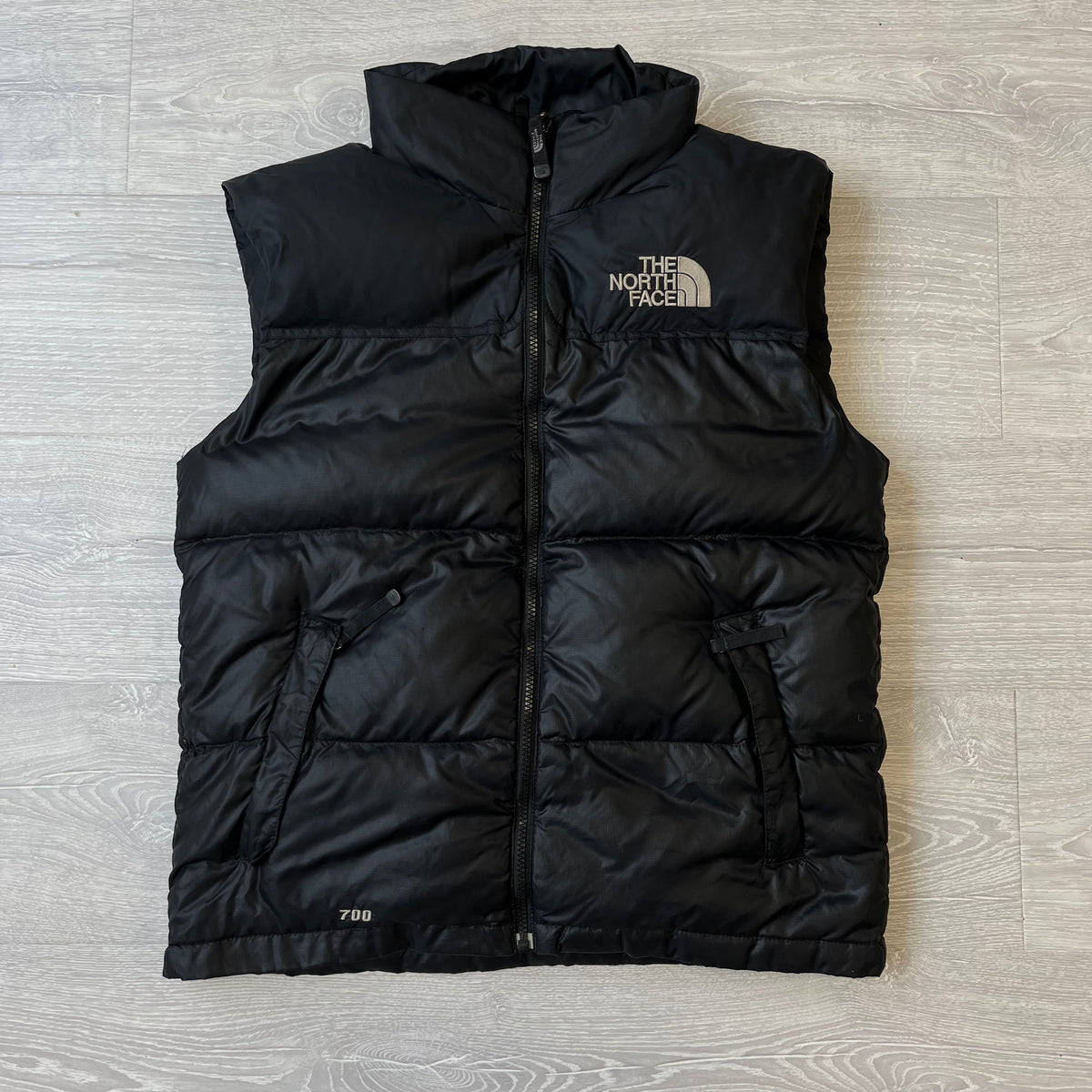 The North Face Black Gilet Puffer Jacket LESS PUFFY | We Vintage