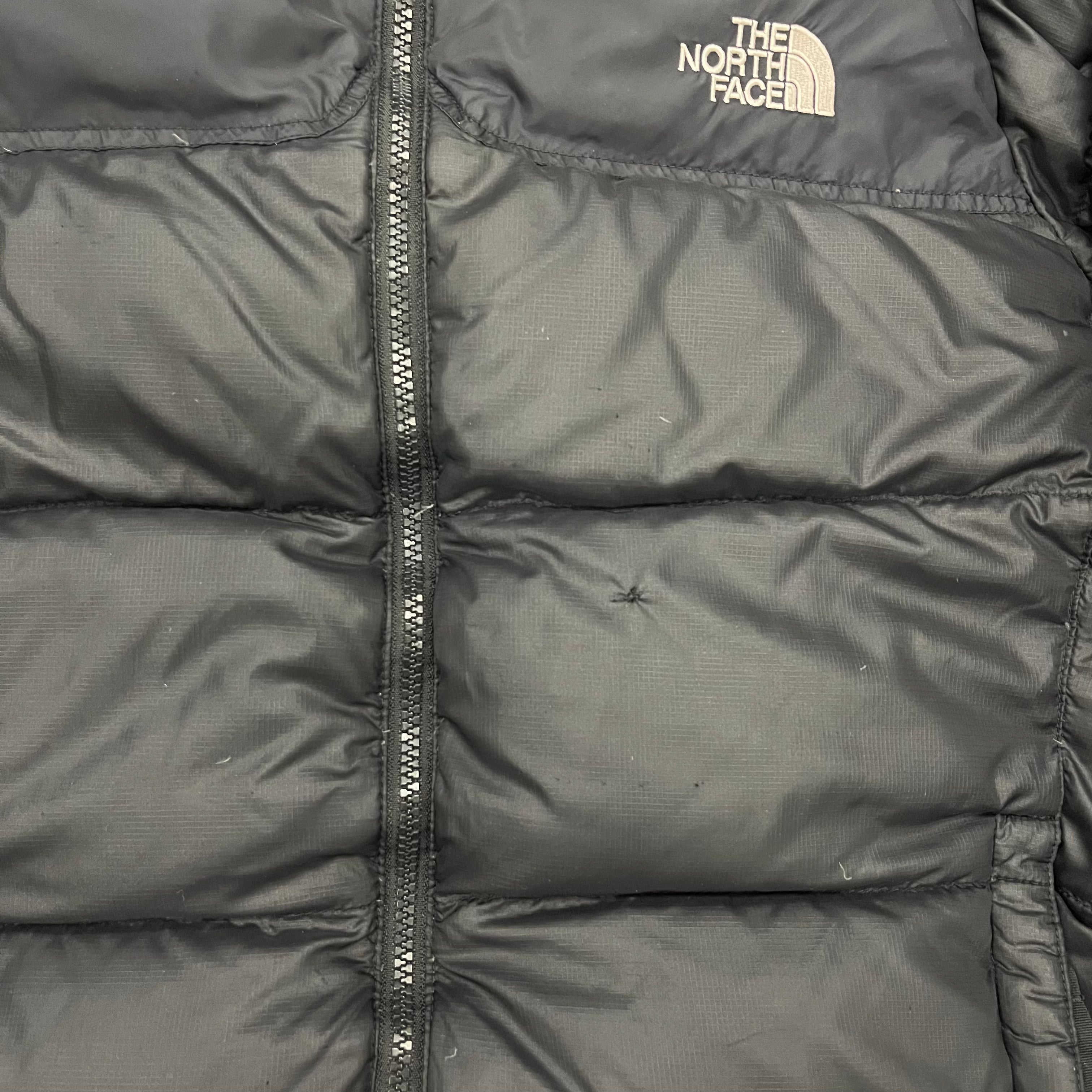 The North Face Womens Black Puffer Jacket WITH REPAIR