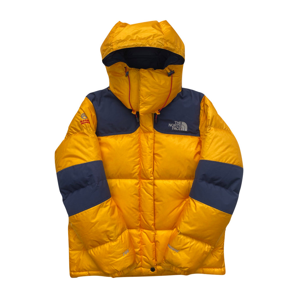 Women’s The North Face Yellow & Navy Baltoro Puffer Jacket